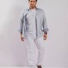04 calca masculina sport fino plus size branco
