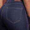 03 calca feminina cigarrete hot pants denim escuro