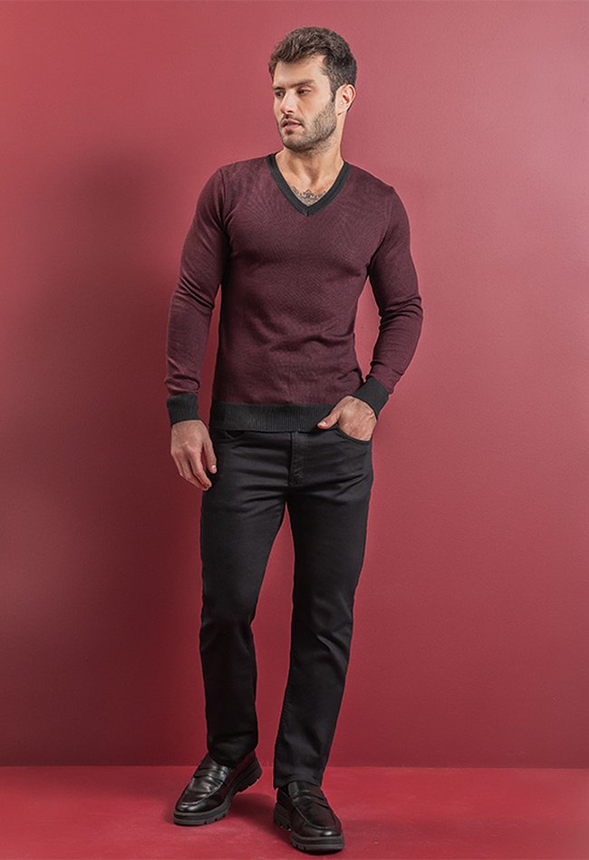 01 calca masculina reta preta