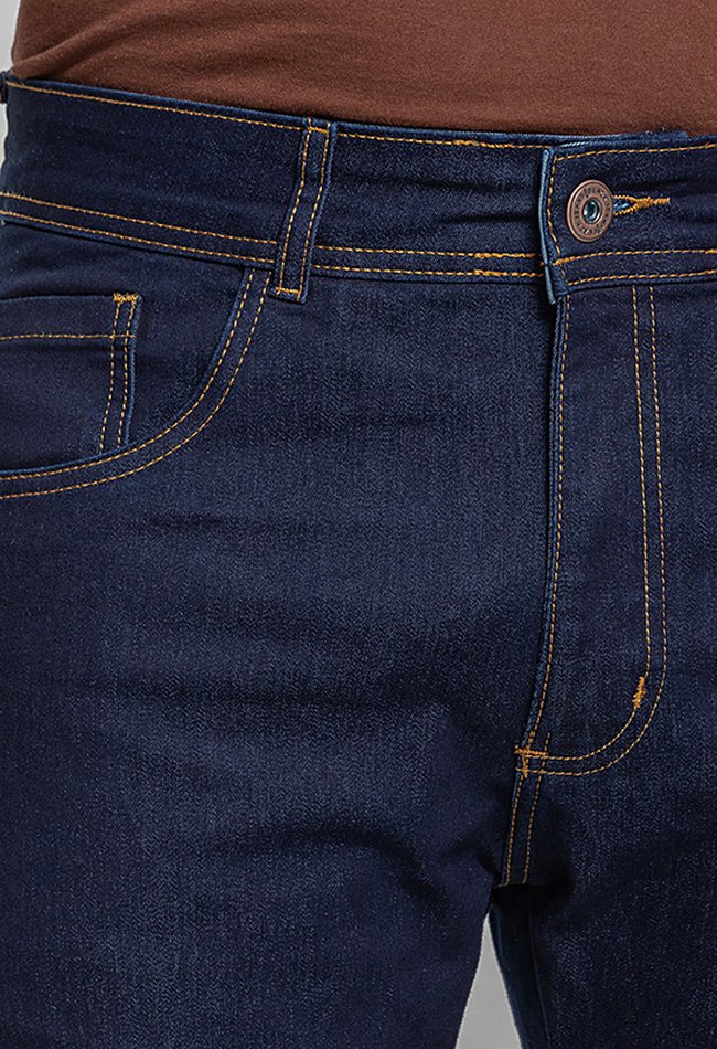 27 calca masculina skinny denim escuro