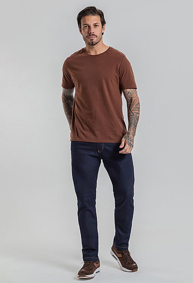28 calca masculina skinny denim escuro