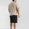 03 bermuda masculina black plus size 44