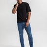 31 calca masculina skinny denim escuro