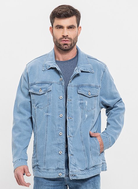 03 jaqueta masculina denim claro