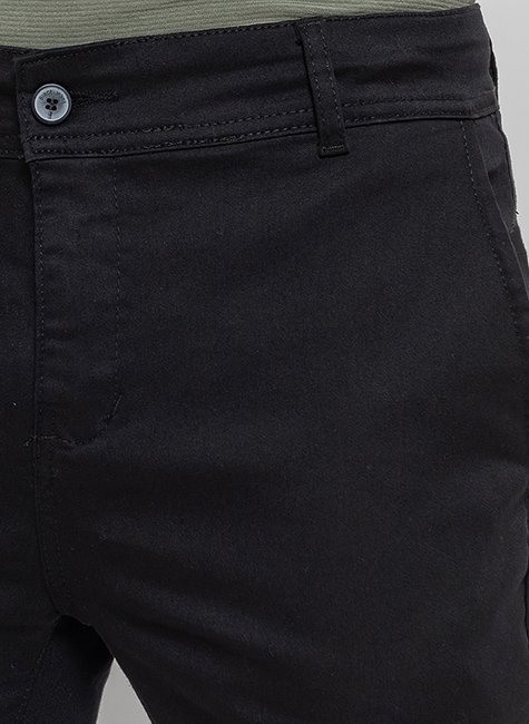 05 calca masculina sport fino bolso faca frontal e bolso traseiro embutido preta