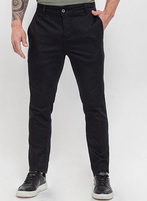 07 calca masculina sport fino bolso faca frontal e bolso traseiro embutido preta