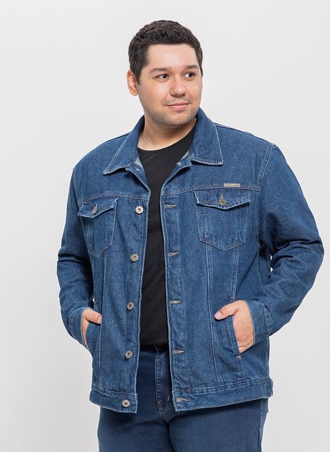 02 jaqueta masculina plus size denim medio
