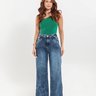 05 calca feminina wide leg petit denim medio