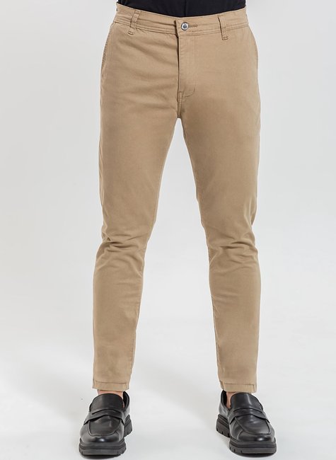 01 calca masculina sport fino caqui