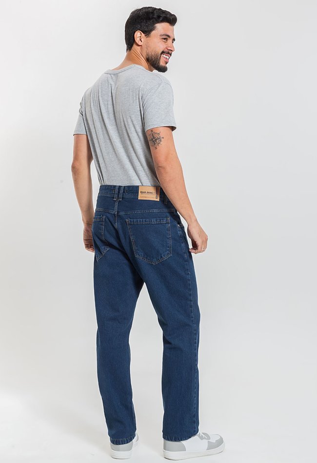 07 calca masclina reta denim escuro