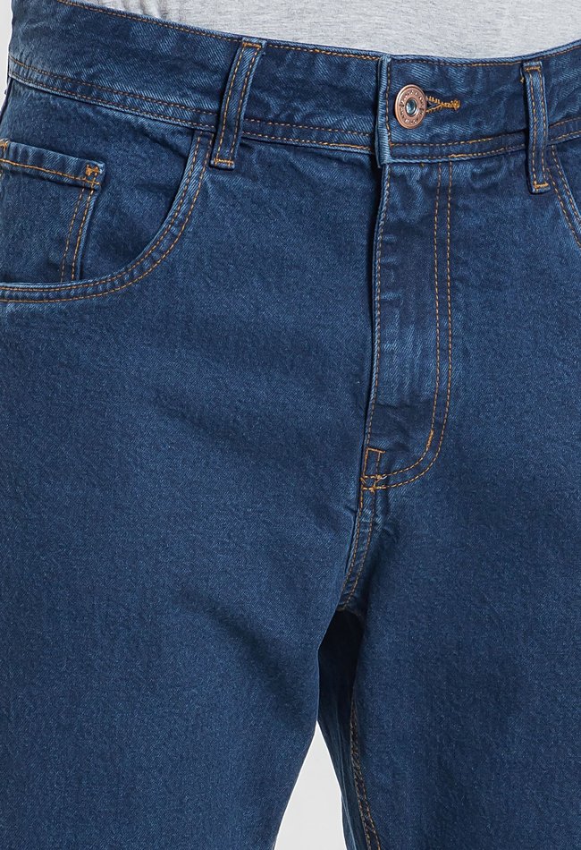 08 calca masclina reta denim escuro