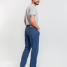 23 calca masculina reta denim escuro