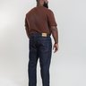 19 calca masculina reta plus size denim escuro