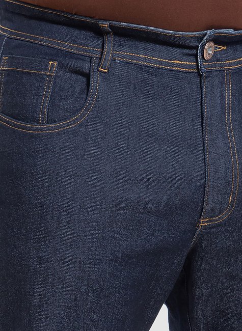 20 calca masculina reta plus size denim escuro