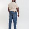 04 calca reta masculina plus size denim escuro