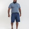 01 bermuda masculina plus size denim escuro
