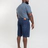 03 bermuda masculina plus size denim escuro