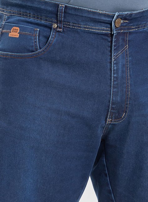 04 bermuda masculina plus size denim escuro